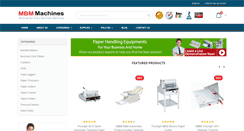 Desktop Screenshot of mbm-machines.com
